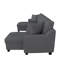 5 Seater Chenille Sofa & Chaise-985749831