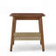 Table d'appoint de 23 po avec tablette tissée, table d'appoint avec rangement Boho, tables de chevet, petite table d'appoint pour canapé de salon, bureau de chambre à coucher, patio-1601092575