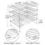 Grille de refroidissement antiadhésive empilable et pliable Nbarthome