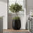 Signature Genthner 1-Piece Fiberstone Tapered Planter For Indoor/Outdoor-1608764906-1608764904