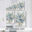 Bouquet contemporain bleu - Cavas enveloppés de galerie-108843094