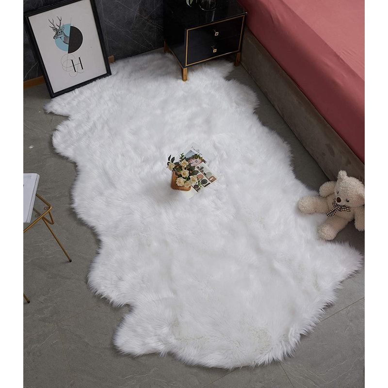 Tapis blanc Edmondo Flokati
