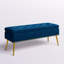 Banc de rangement rembourré en velours Kajana-1706549182