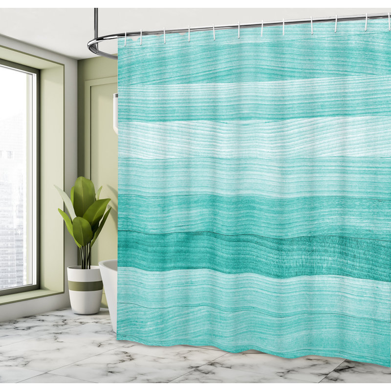 Shower Curtain with Hooks Included, 70" H x 69" W