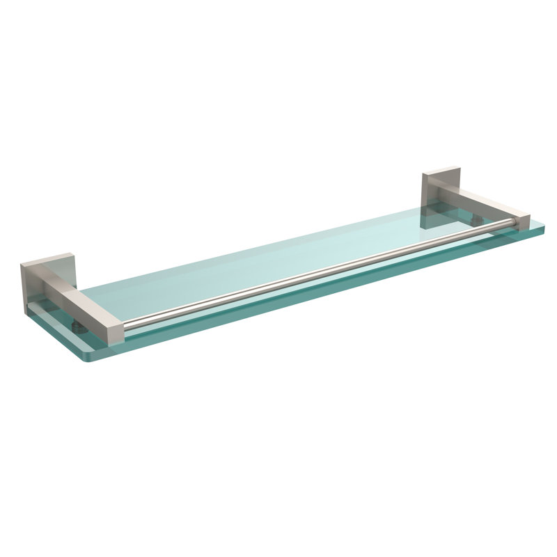 Tablette support Haranu, Nickel satiné