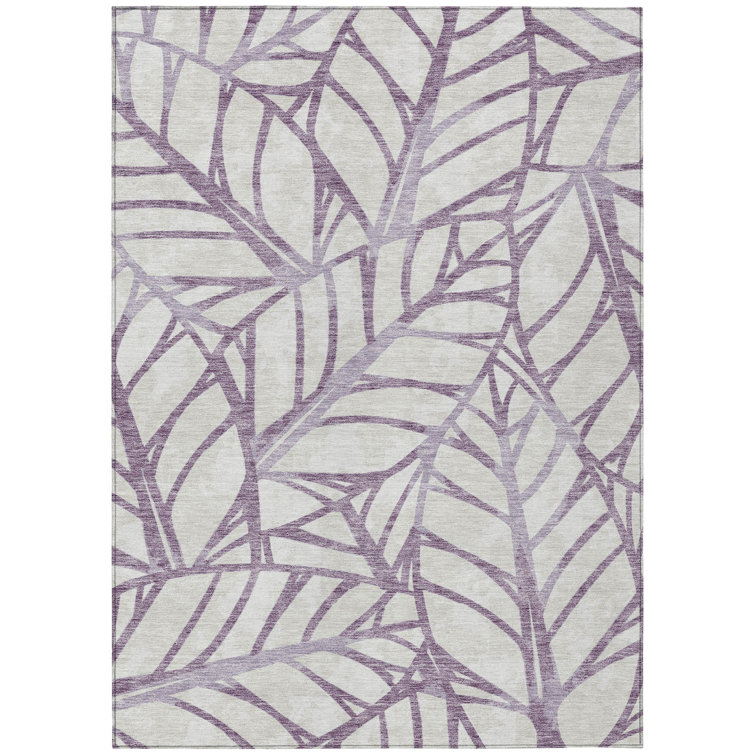 Neysa Washable Floral Indoor / Outdoor Rug