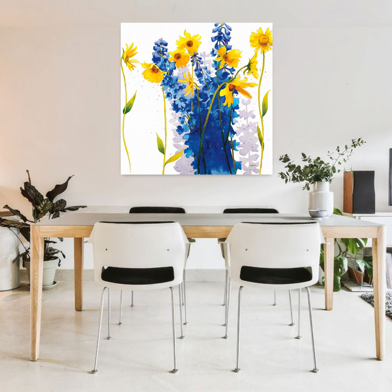 Tres Amigos, art floral contemporain, H 36 po x l 36 po
