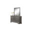 Commode moderne à 6 tiroirs avec rangement spacieux et cadre incurvé moderne