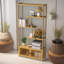 Engel 176cm H x 85.5cm W Bamboo / Rattan Bookcase