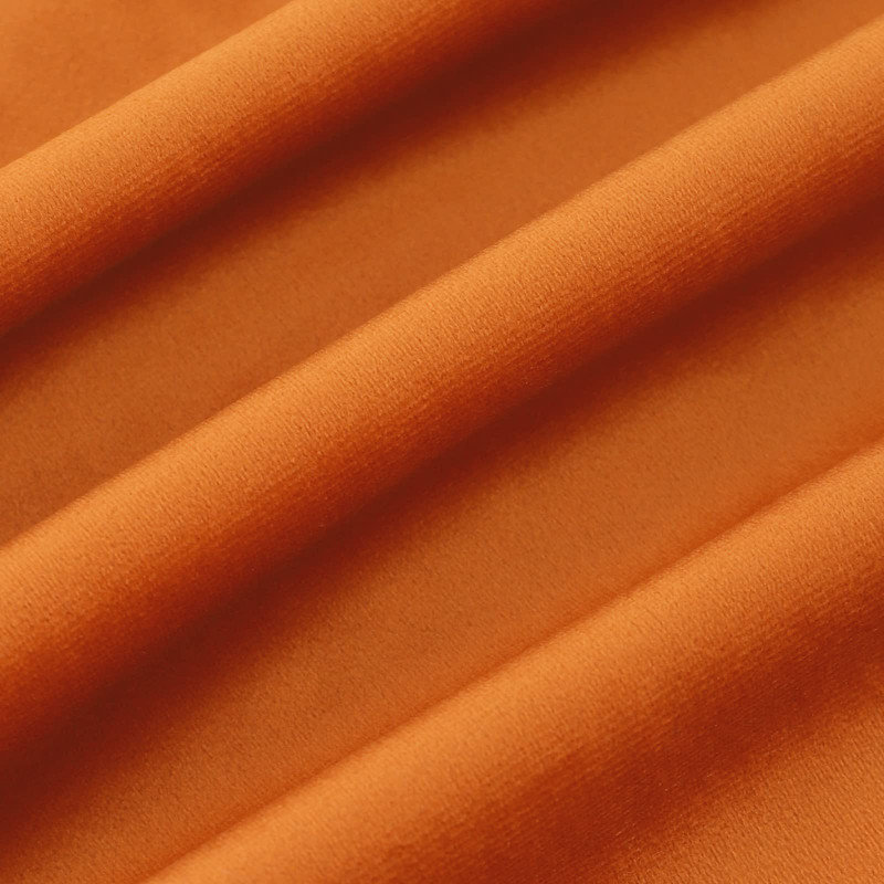 Housses de coussin décoratif en velours 18 x 18 pouces, housses de canapé douces carrées, Orange