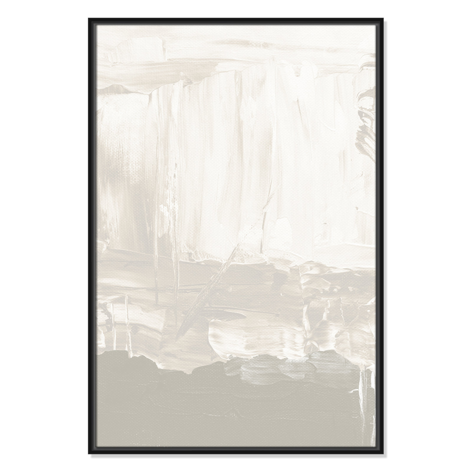 Albie "Taupe Abstract" Print, Black, 37.5" H x 25.5" W