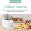 Acier inoxydable avec grille-pain 2 tranches et mode bagel