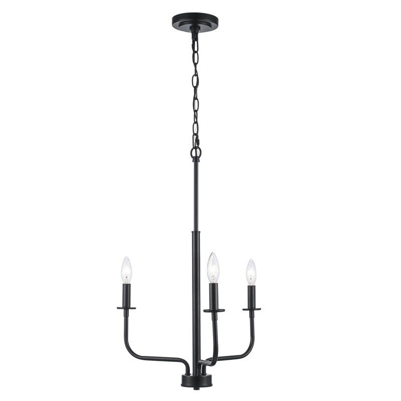 Popem - Light Candle Style Pendant, 78" H x 18" W x 18" D, 3, Black