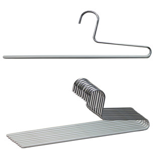 Cintres en métal antidérapants standard pour jupe / pantalons (Ensemble de 10)