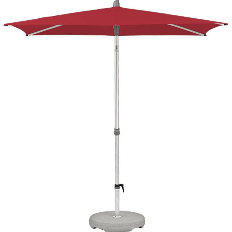 Armyn 210cm X 150cm Rectangular Market Parasol, Red