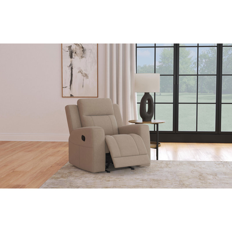 Fauteuil inclinable Kemarah taupe, Brun