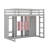 Wood Loft Bed With Wardrobe, Storage Shelves And Cabinet-116489206-116489207