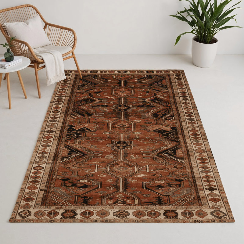 Tapis turc intérieur et extérieur brun, Rectangle 9 pi x 12 pi
