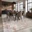 Striped Cotton and Chenille Flatweave Area Rug-1516372855