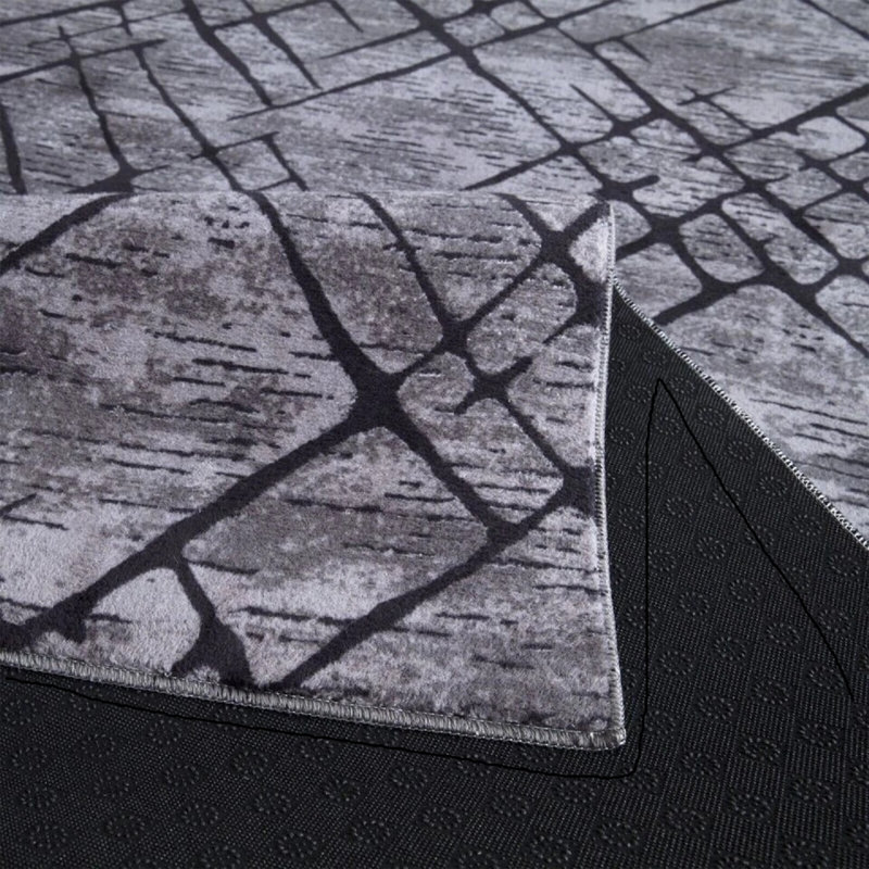 Rectangle Geometric Shaggy Area Rug, Rectangle 160 x 230 cm