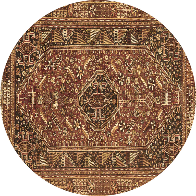 Jenesa Wool Oriental Indoor Rug, Round 3'