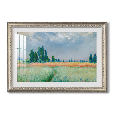 The Wheat Field (Champ de Blé), 1881-Claude Monet-Custom Framed Canvas