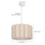 Luminaires suspendus géométriques 1 lumière beige-1859850558