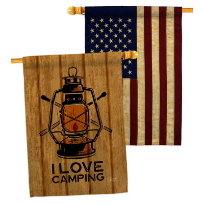 Double Sided 40'' H x 28'' W Polyester House Flag
