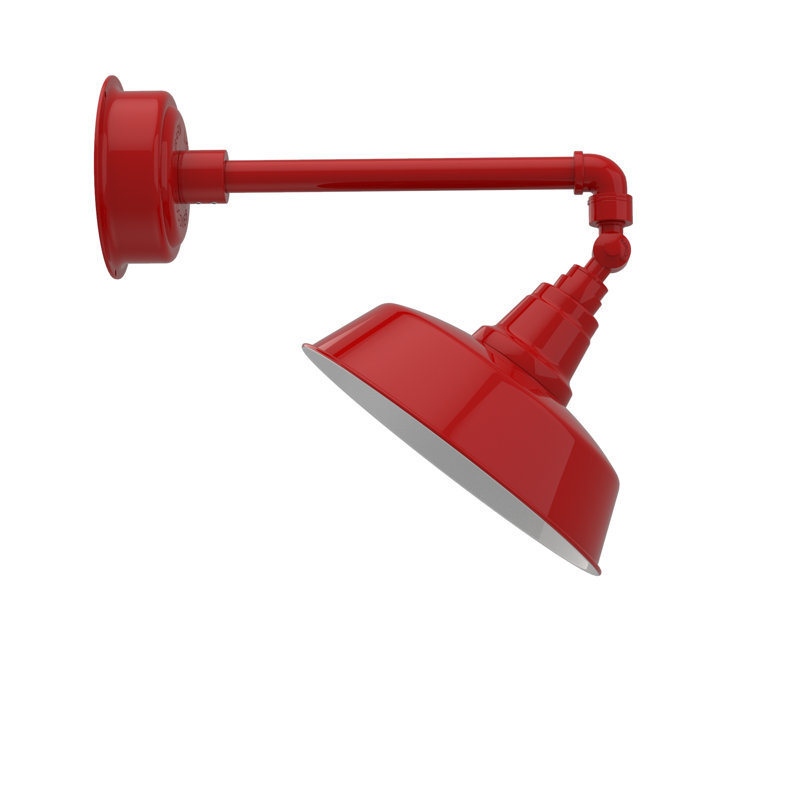 Luminaire de grange d’extérieur à del goodyear, Rouge cerise