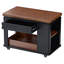 Table basse multifonctionnelle avec plateau pliable et roulettes-412084280