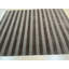 Gray Hand-Knotted Wool Subtle Striped Texture Modern Geometric  Contemporary Carpet Rug-1985151790