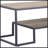Rectangular Coffee Table With 1 Tier Shelf