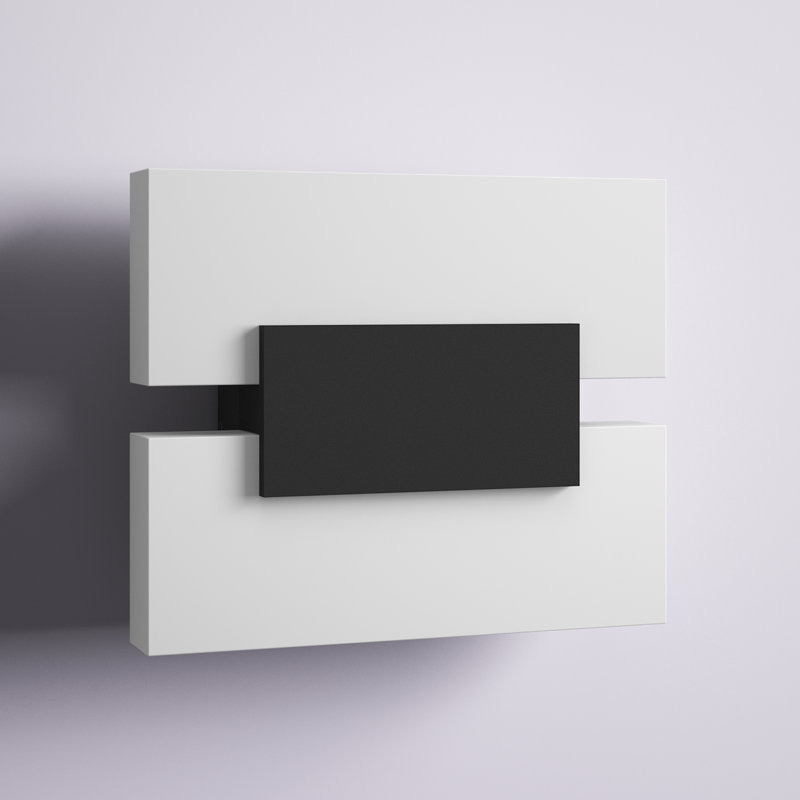 Demelza LED Flush Mounted Sconce, Matte Black