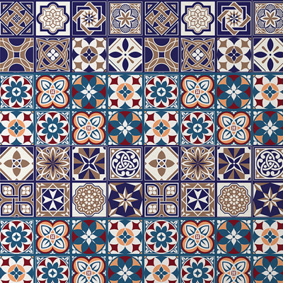 20cm W x 20cm L PVC Peel and Stick Mosaic Tile