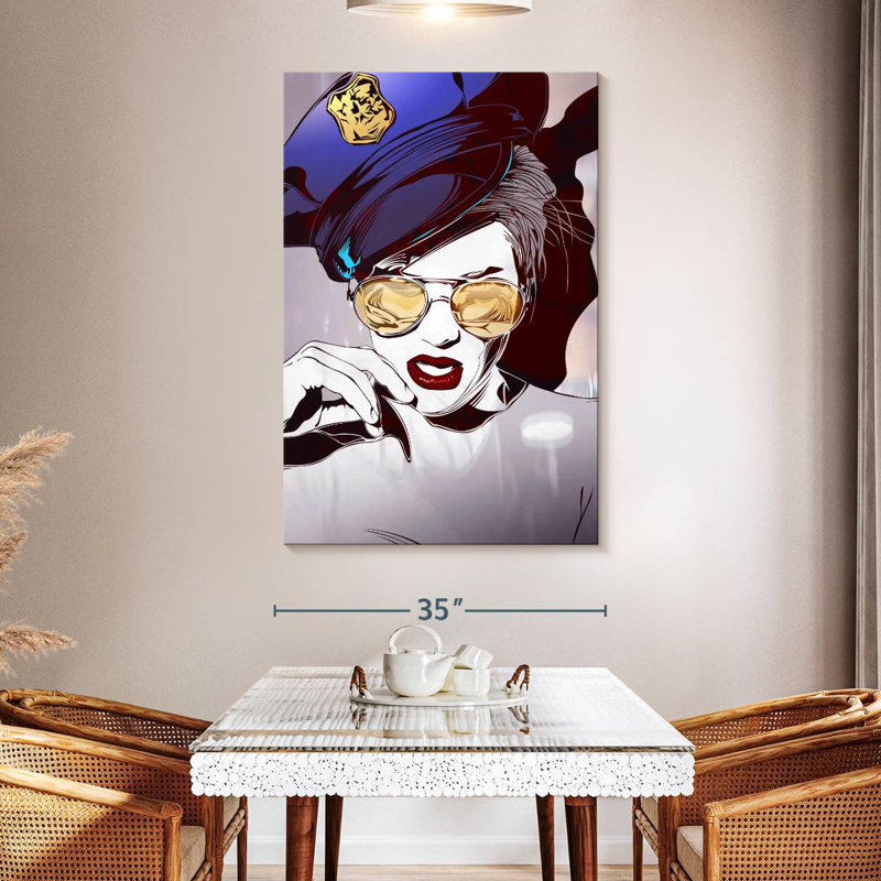 Leisha Babe Cop, 51" H x 34" W