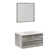 Fresca Formosa 36" Wall Mount Floating Single Sink Open Bottom Bathroom Vanity Set with Top, Sink and Mirror - Faucet Not Included