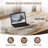 Modern 63" Retangular Wrining Desk, Faux Marble Table Top Desk With Double Legs