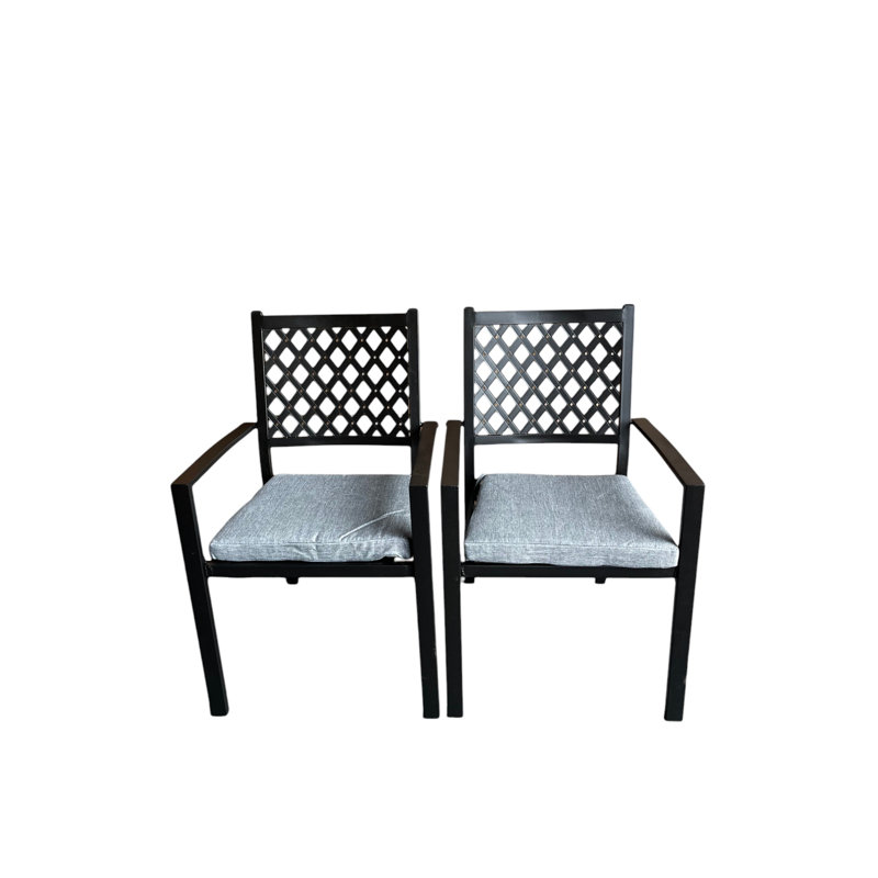 Andriena Stacking Patio Dining Armchair with Cushion