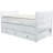 Nailsworth Twin 3 Drawer Solid Wood Mate's & Captain's Bed with Twin Trundle, Rustic White-251160463
