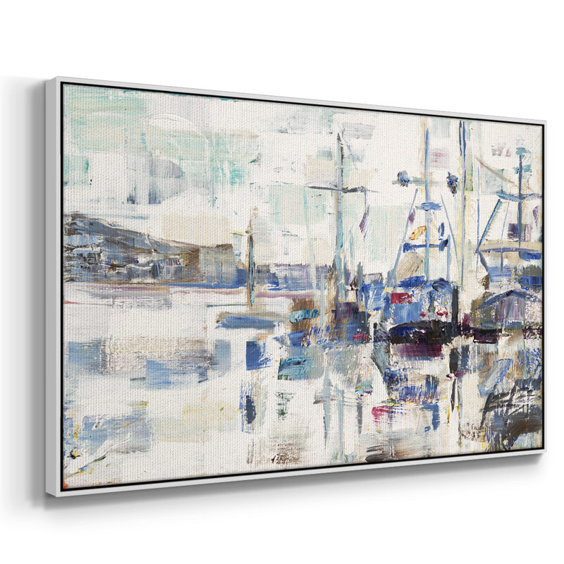 Across A Line, reproduction d'art sur toile, Blanc, H 41 po x l 27 po x P 2 po