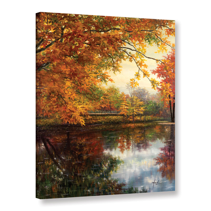 " Pond At Giverny " Painting Print, 24" x 32", Wrapped Canvas