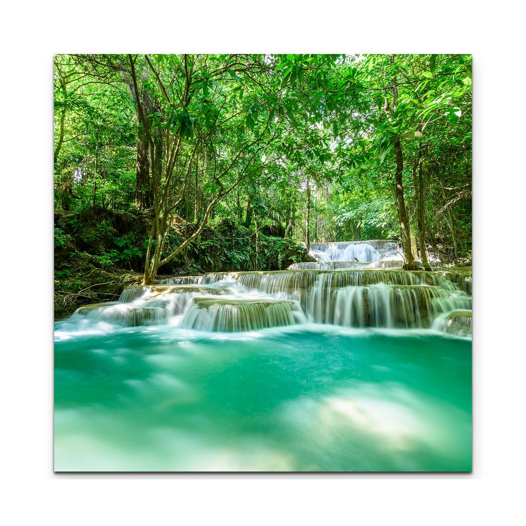 Leinwandbild Wasserfall im tropischen Regenwald