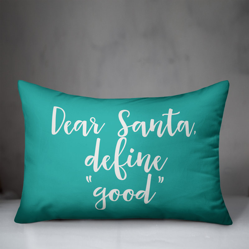 Reversible Throw Pillow, Teal