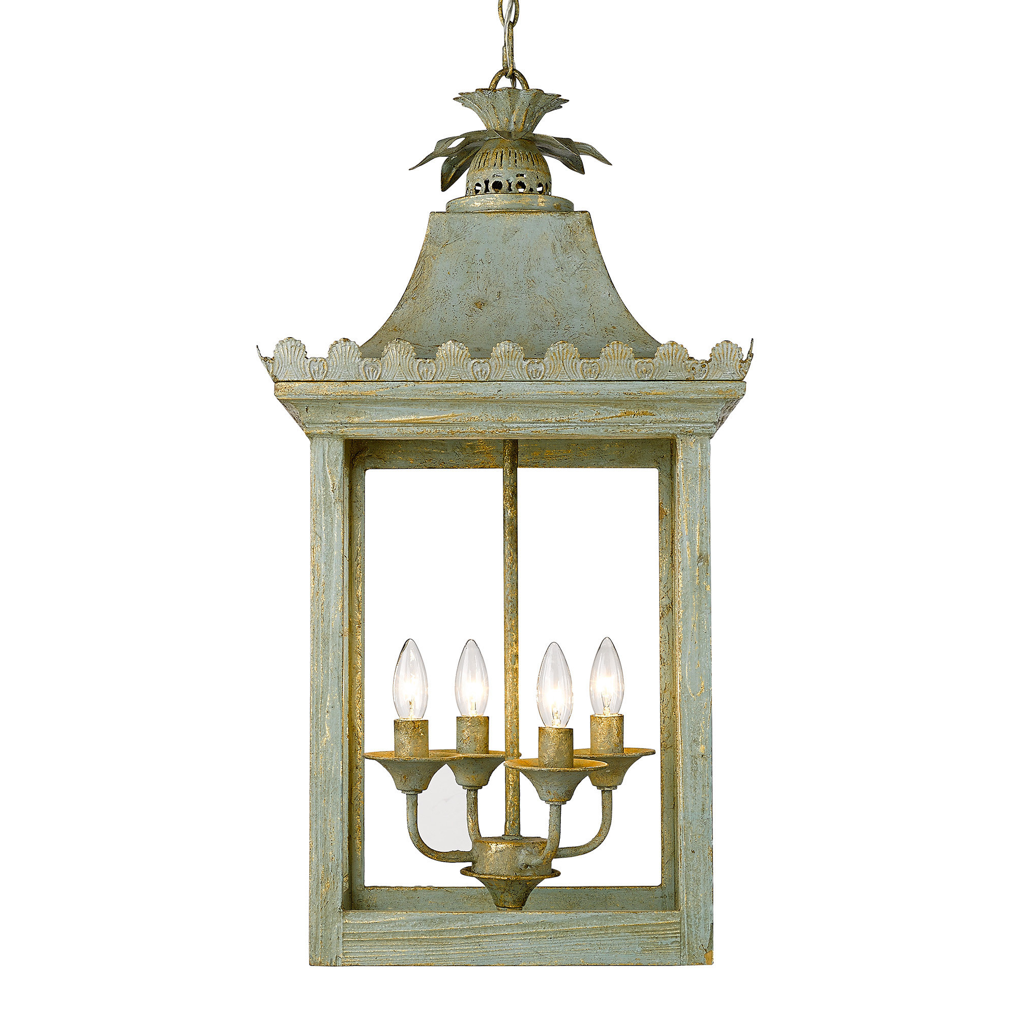 Langley Street® Laverton 4 Light Lantern Square Chandelier & Reviews | Wayfair