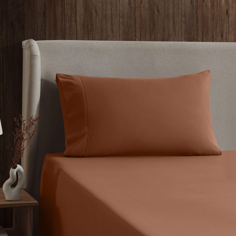 Luxury Collection Classic Smooth Thread Sheet Set, Sequoia Brown, Twin XL