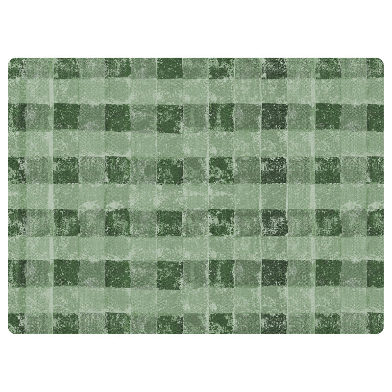 Tapis de chaise de bureau texturé à carreaux 35 po x 47 po 9 à 5, Vert forêt