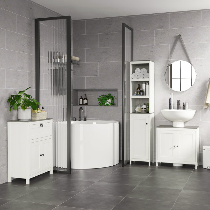 Aubagne 60cm Single Bathroom Vanity Base Only