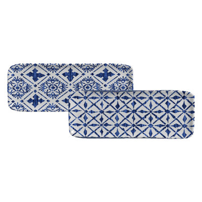 Plateau rectangulaire moyen 12,99 x 5,12 "Maya