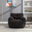 Fauteuil à billes Soft Teddy - sans assemblage, capacité 250 lb | Gris foncé | Ours en peluche-1529484906
