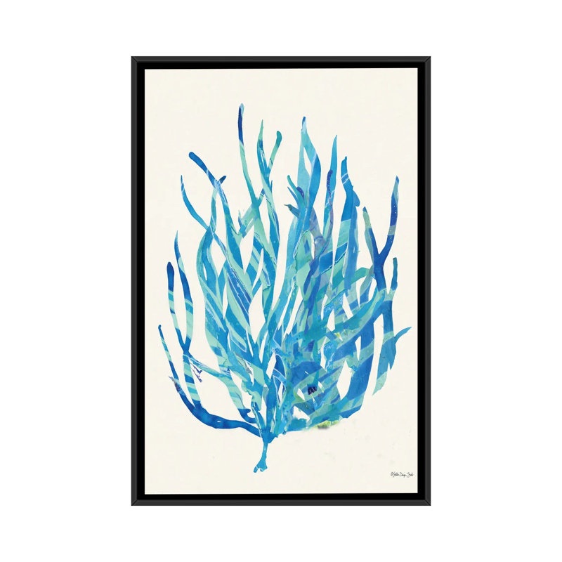 Coral Medley I by Stellar Design Studio - Painting on Canvas, 101.6 cm H x 66.04 cm W, Black Floater Frame